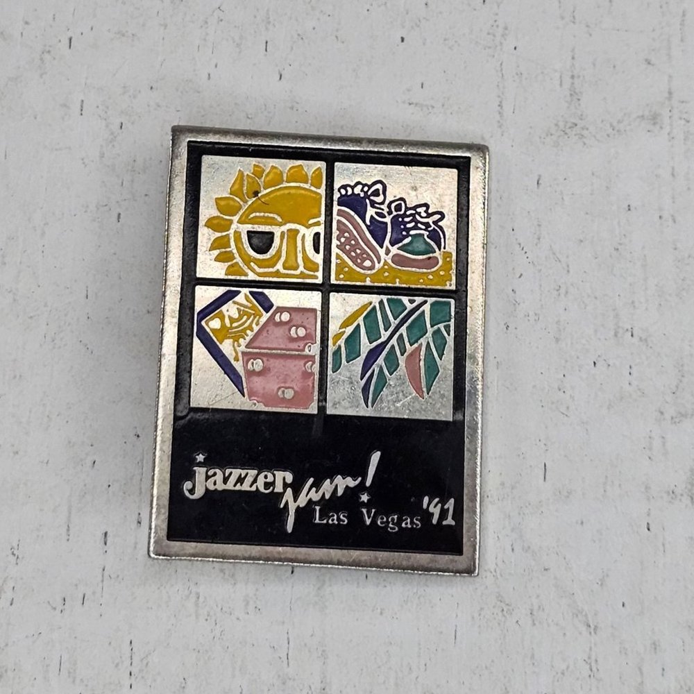 Vintage Jazzer Jam Las Vegas Magnet Kitchen Fridge Vintage 1991 *FLAW*